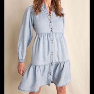 Matilda Jane - Heart to Heart Walk the Line Distressed Denim Dress